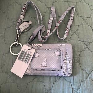 Vera Bradley ID case and lanyard